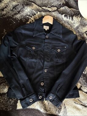 AG Adriano Goldschmied Men's Black Denim Jacket